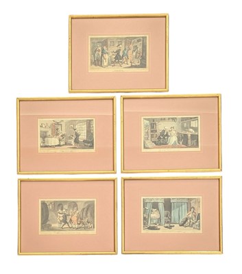 Lot 74 - R. ACKERMANN REPOSITORY OF ARTS - ROWLANDSON - 5 DOCTOR SYNTAX ETCHINGS