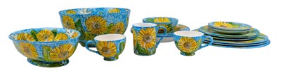 Lot 42 - CLAUDIA MEYNELL - COLLECTION OF 20TH CENTURY HAND PAINTED CHINA PART SERVICE