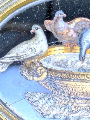 Lot 2 - FOUR ITALIAN 19TH CENTURY MOUNTED PIETRA DURA MICROMOSAIC PANELS