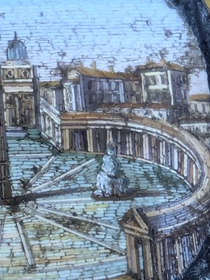 Lot 2 - FOUR ITALIAN 19TH CENTURY MOUNTED PIETRA DURA MICROMOSAIC PANELS