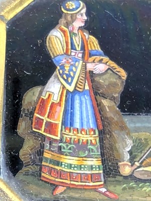 Lot 2 - FOUR ITALIAN 19TH CENTURY MOUNTED PIETRA DURA MICROMOSAIC PANELS