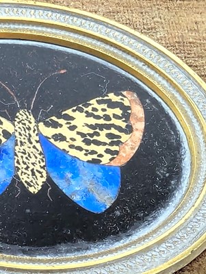 Lot 2 - FOUR ITALIAN 19TH CENTURY MOUNTED PIETRA DURA MICROMOSAIC PANELS