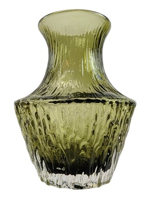 Lot 46 - BAXTER FOR WHITEFRIARS - NO. 9832 - POT BELLY GLASS VASE IN SAGE GREEN