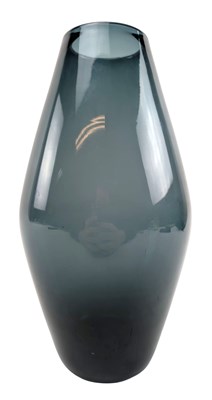 Lot 99 - WHITEFRIARS - MID CENTURY SODA GLASS VASE IN MIDNIGHT BLUE