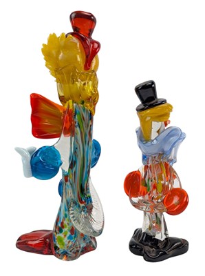 Lot 171 - FIVE VINTAGE MID CENTURY ITALIAN MURANO GLASS CLOWN FIGURES