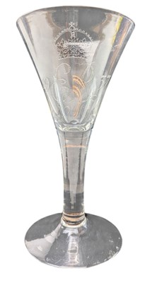 Lot 119 - WHITEFRIARS - EARLY 20TH CENTURY HAND-ETCHED GOBLET GLASS