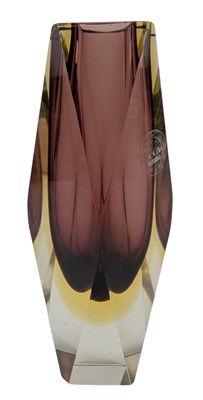 Lot 35 - ALESSANDRO MANDRUZZATO - MID CENTURY MURANO SOMMERSO GLASS VASE