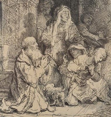 Lot 340 - REMBRANDT VAN RIJN (1606-1669) - 17TH CENTURY ETCHING PAINTING