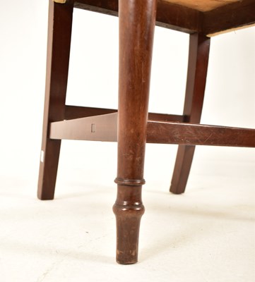 Lot 405 - TWELVE GEORGE III 19TH CENTURY MAHOGANY DINING CHAIRS