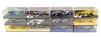 Lot 23 - DIECAST - COLLECTION OF MINICHAMPS 1/43 SCALE DIECST F1 MODELS