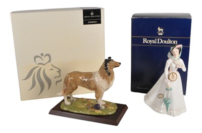 Lot 12 - ROYAL DOULTON - TWO LATE 20TH / 21ST CENTURY BONE CHINA FIGURES