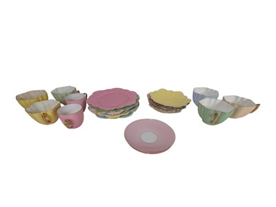 Lot 2 - EARLY SHELLEY CHARLES WILEMAN FOLEY CUPS & SAUCERS - LATE 19TH CENTURY