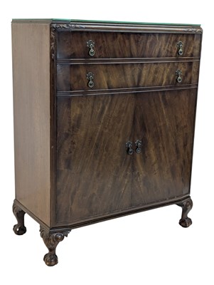 Lot 958 - WARING & GILLOW - QUEEN ANNE REVIVAL WALNUT TALLBOY