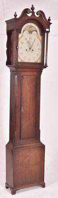 Lot 490 - WALKER & FINNEMORE - GEORGE III MAHOGANY LONGCASE CLOCK