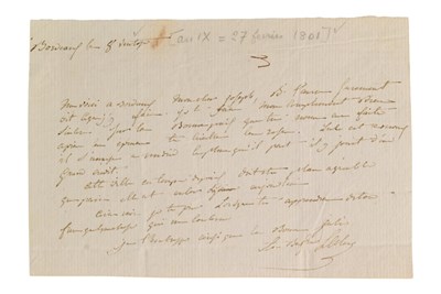 Lot 148 - NAPOLEAN INTEREST. CHARLES LECLERC (D.1802) FRENCH ARMY GENERAL