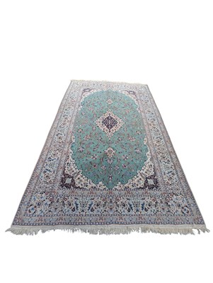 Lot 719 - MID CENTURY IRANIAN NAIN ISLAMIC FLOOR RUG.