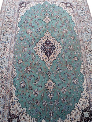Lot 719 - MID CENTURY IRANIAN NAIN ISLAMIC FLOOR RUG.