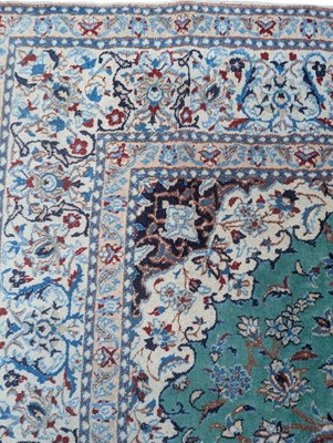 Lot 719 - MID CENTURY IRANIAN NAIN ISLAMIC FLOOR RUG.