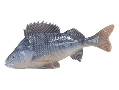 Lot 22 - ROYAL COPENHAGEN DENMARK - 20TH CENTURY PORCELAIN TROUT FISH FIGURE NO. 1138