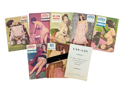Lot 237 - COLLECTION OF EIGHT 1960S VINTAGE ADULT EROTIC GLAMOUR POCKET MAGAZINES