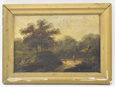 Lot 369 - CHARLES GREVILLE MORRIS (1861-1922) - OIL ON CANVAS LANDSCAPE PAINTING