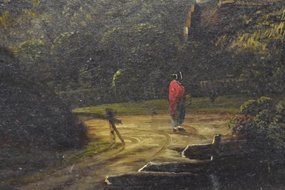 Lot 369 - CHARLES GREVILLE MORRIS (1861-1922) - OIL ON CANVAS LANDSCAPE PAINTING