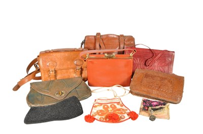 Lot 240 - COLLECTION OF 20TH CENTURY VINTAGE LADIES' LEATHER BAGS AND PURSES