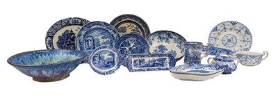 Lot 112 - LARGE COLLECTION OF 19TH CENTURY & LATER ENGLISH BLUE & WHITE CERAMICS