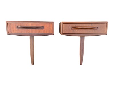 Lot 593 - G-PLAN FURNITURE FRESCO RANGE TEAK PAIR OF BEDSIDES TABLES