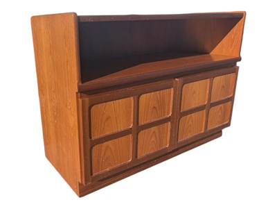 Lot 591 - NATHAN FURNITURE - TEAK WOOD SIDEBOARD SQUARES PATTERN