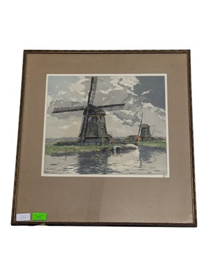 Lot 695 - HANS FIGURA (1898 - 1978) - 20TH CENTURY LIMITED EDITION COLOURED ETCHING
