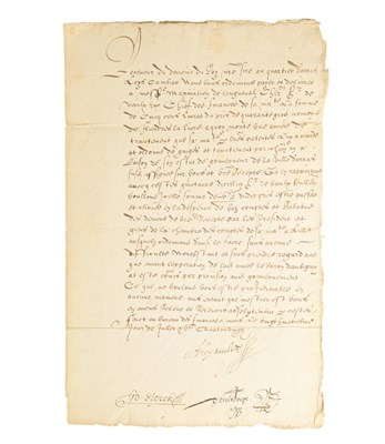 Lot 120 - ITALIAN HISTORY - ALEXANDER FARNESE (D.1592) - ALS, 1580