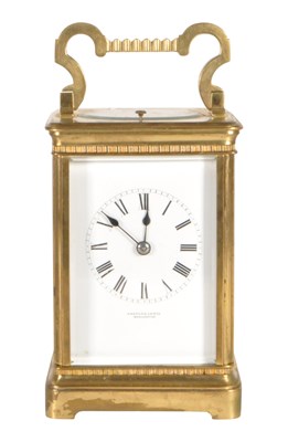 Lot 257 - EARLY 20TH CENTURY BRASS CARRIAGE CLOCK