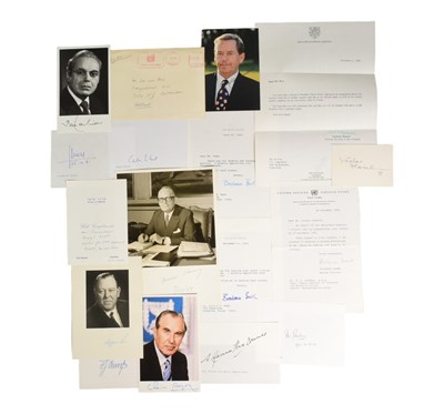 Lot 202 - POLITICS / LEADERS - COLLECTION OF AUTOGRAPHS