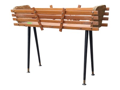 Lot 607 - BRITISH MODERN DESIGN - MID CENTURY TEAK WOOD PLANTER STAND