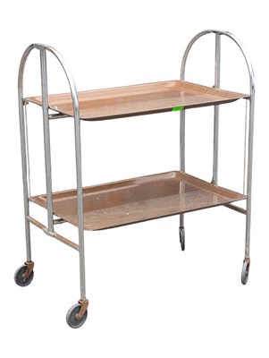Lot 618 - GERLINOL BRENSHEY DINETT - MID CENTURY FOLDING SERVING TROLLEY