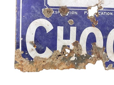 Lot 1 - FRY'S CHOCOLATE - EARLY 20TH CENTURY FIVE BOYS ENAMEL ADVERTISING SIGN