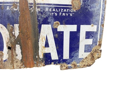 Lot 1 - FRY'S CHOCOLATE - EARLY 20TH CENTURY FIVE BOYS ENAMEL ADVERTISING SIGN