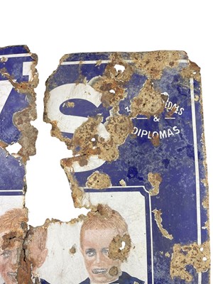 Lot 1 - FRY'S CHOCOLATE - EARLY 20TH CENTURY FIVE BOYS ENAMEL ADVERTISING SIGN