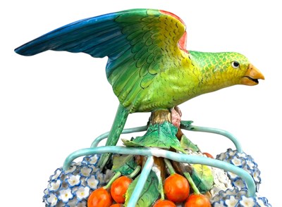 Lot 1 - MEISSEN LATE 19TH CENTURY SCHNEEBALLEN PORCELAIN LIDDED VASE