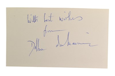 Lot 222 - AUTHORS - DAPHNE DU MAURIER (D.1989) - AUTOGRAPH