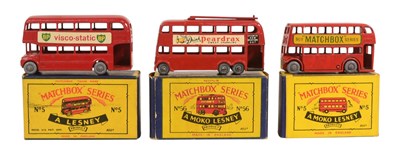 Lot 32 - DIECAST - VINTAGE MOKO LESNEY DIECAST MODEL BUSES