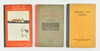 Lot 128 - VINE PRESS, STEYNING. THREE COLLECTIONS OF POETRY BY MARTINEAU & DE BELLEGARDE