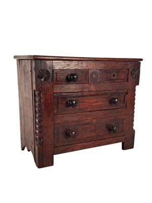 Lot 258 - VICTORIAN 19TH CENTURY MAHOGANY APPRENTICE PIECE CHEST OF DRAWERS