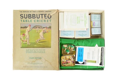 Lot 352 - SUBBUTEO - VINTAGE SUBBUTEO TABLE TOP CRICKET