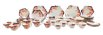 Lot 26 - WILEMAN & CO. FOLEY - 19TH CENTURY HAND PAINTED CHINA PART TEA SERVICE