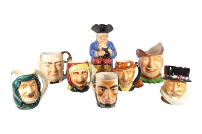 Lot 57 - SHORTER & SON - COLLECTION OF MID CENTURY CERAMIC CHARACTER TOBY JUGS