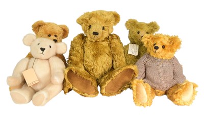Lot 330 - TEDDY BEARS - COLLECTION OF X5 ARTISTS BEARS
