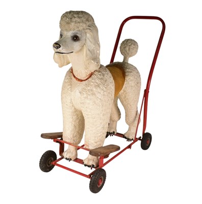 Lot 382 - VINTAGE TRIANG RIDE ALONG POODLE