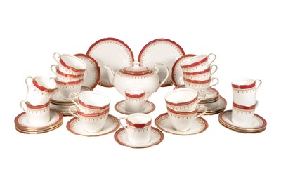 Lot 65 - ANSLEY - DURHAM 1646 PATTERN - VINTAGE 20TH CENTURY FINE BONE CHINA TEA SET